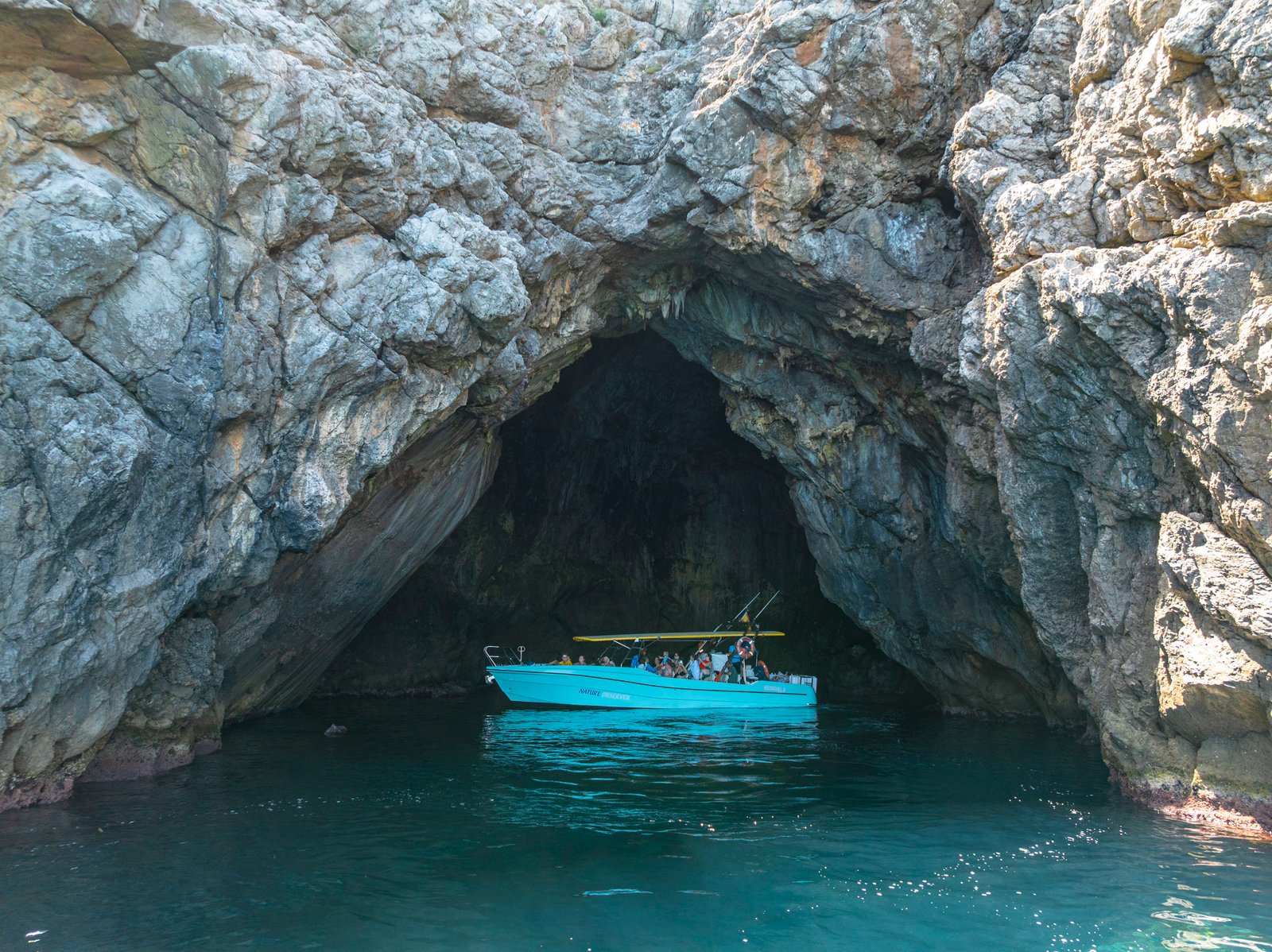 Blaue Grotte Luftaufnahme