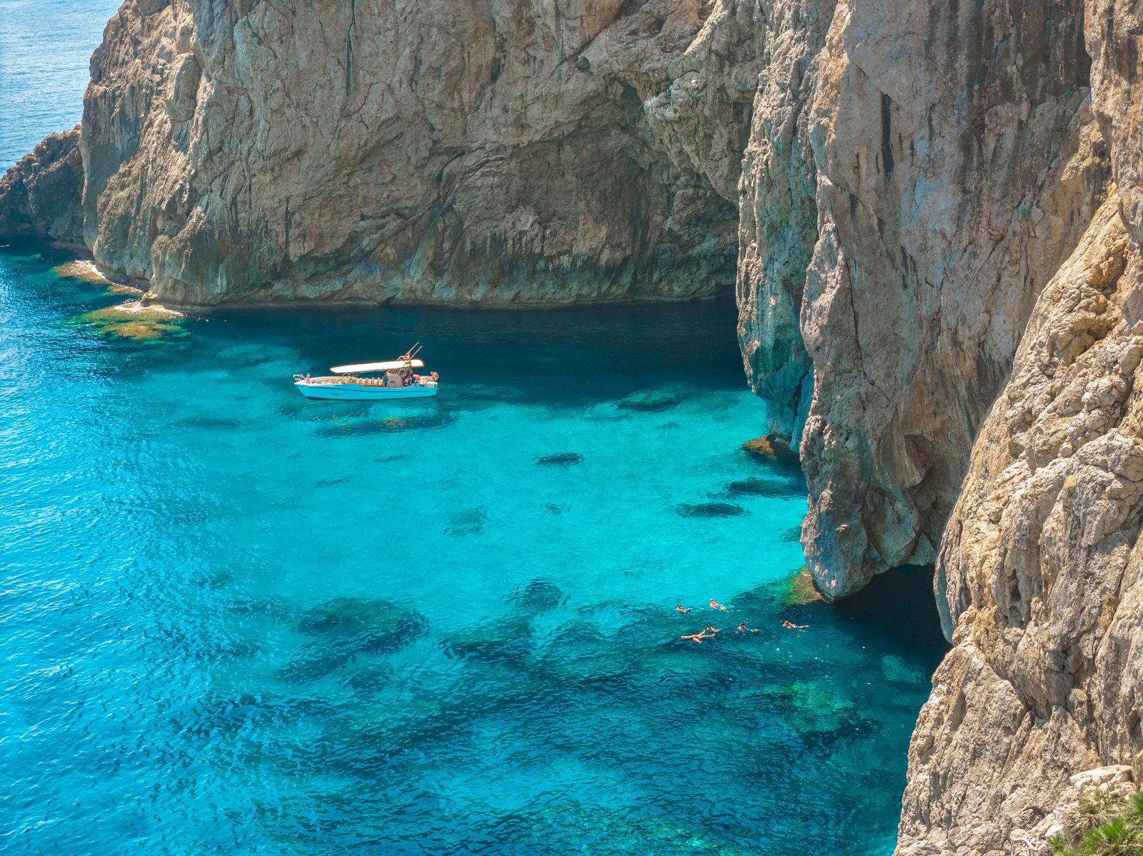 Blaue Grotte Vogelblick